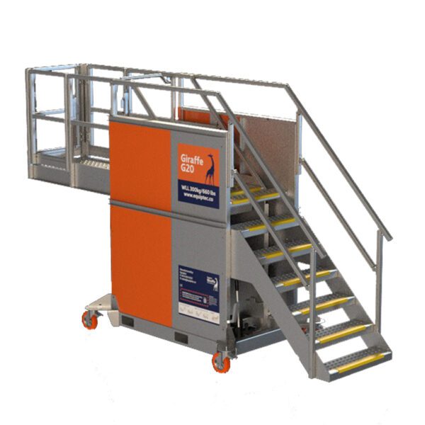 Giraffe, the largest Adjustable Height Platform by Equiptec.