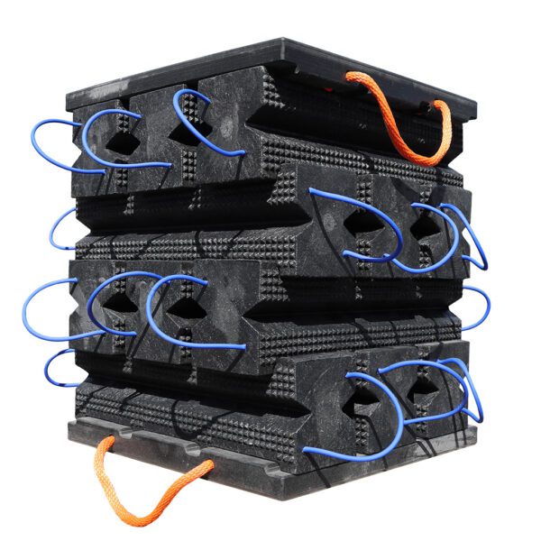 AME 15269 14 Piece Stacking Cribbing Kit with Locking Jack Plate (15230 -12, 14468LT -2) (1)