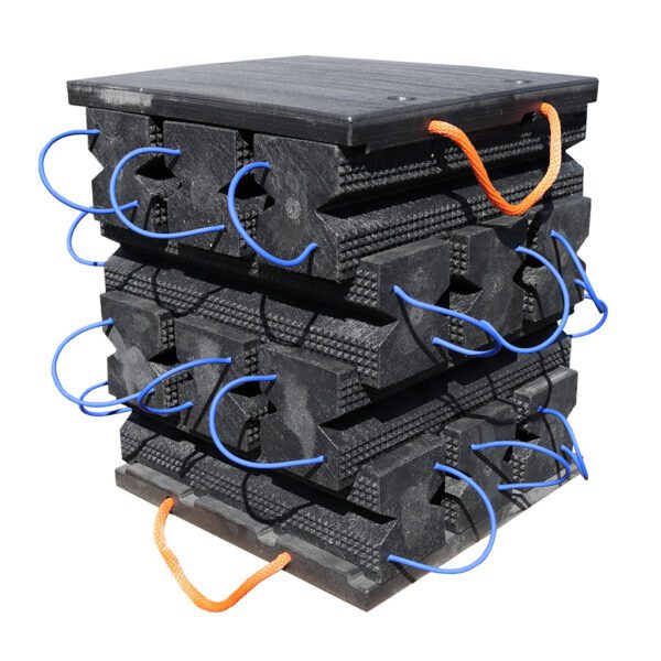 AME 15269 14 Piece Stacking Cribbing Kit with Locking Jack Plate (15230 -12, 14468LT -2) (3)